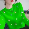 Women's Sweaters 2023 Female Spring And Autumn Knitting Sweater All-match Long Sleeve Top Women Small Embroidery Pullover