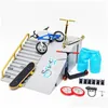 Novidade Jogos Tecnologia Dedo Scooter Duas Rodas Mini Skates Rampa Peças Conjuntos BMX Tip Bikes Board Skate Deck Brinquedos 220608 Drop Delivery Dhswj