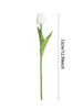 Torkade blommor vit tulpan simulering känns blomma hem dekoration ornament bröllop pografi props falska 10st20pcs 231130