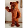 Christmas Brown Bear Mascot Costumes Halloween Cartoon personnage de personnage de personnage personnage Carnaval Noël publicitaire Party Party Fancy Dishy