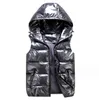 Hiver femmes superbes gilets épais coton doudoune hommes surdimensionné mode gilet à capuche noir style de rue mince vêtement d'extérieur à glissière coupe-vent dame manteaux chauds 3XL 4XL