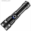 Torches P50 Led flashlight USB Chargeable Stong Lamp Handheld Flashlights Aluminum alloy Tactical light with power Display for Patraol Q231130