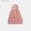 Beanie/Skull Caps Caps for Menの帽子ビーニー秋の冬のキャップ女子ビーニーのための街頭帽子編みポンポム送料無料ヒップホップ2023 Q231130