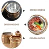 Serviessets Dienblad Cask Rice Duurzame Groente-emmer Huishoudelijke Vat Creatieve Sushi Bowl Houten Opslag