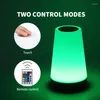 Nachtlichten RGB Remote Dimable USB Oplaadbaar Room Licht 2023 Patroon 13 Kleuren Veranderend Touch Mood Nightlight voor slaapkamer