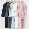 Men's Robes Hommes été sucer l'eau Kimono peignoir de bain grande taille gaufre peignoir femmes Sexy Robes de demoiselle d'honneur serviette robe de chambre hôtel vêtements de nuit L231130