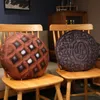 Plyschkuddar kuddar 45x45 cm cookie plysch kudde runda grädde choklad puffbilder sits kudde mat plysch fylld kort plysch peluche dekor soffa 231129