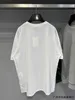 Camiseta de diseñador de lujo para mujer, edición correcta, frente alto, estampado de letras coloridas, verano Unisex