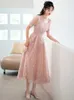 Party Dresses Pink Evening Dresses for Women 2023 Summer Engagement Banquet Elegance Can Be Weared in Small Dresses and Dresses