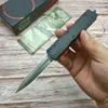 Micro-Di Combat Auto Knife 3.03 "Damascus Blade T6-アルミニウムハンドル屋外キャンプハンティング戦術自動ポケットナイフEDCツール