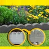 Molde de bloco de bordas de tijolo, molde para cercas de jardim, canteiro de flores, decoração, concreto, lago, cerca, pátio idílico, outros edifícios279b