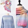 Yarn 250M Gradient Color Cake Yarn Organic Cotton Blend Yarn DIY Hand-woven Yarn Spring/Summer Crochet Skirt Shl Lace Line L231130