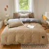 Conjuntos de cama Magic Velvet Duveta Capa Inverno Quente Espesso Coral Fleece Quilt Cobre Crianças Adulto Cama Cobertor Dupla Rainha King Consolador Caso 231130