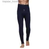 Roupa íntima térmica masculina inverno roupa interior quente masculina leggings de algodão apertado longo johns azul cinza branco quente roupa interior térmica bot para homem l231130