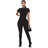 Running Sets Fashion Two-Piece Suit Pound Neck Short Sleev Sexy Women's Pleated T-shirt Pants