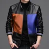 Gilet da uomo Giacca da uomo 2023 Giacche in pelle autunno inverno per uomo Abbigliamento Moto maniche lunghe Cappotto Moda stile coreano