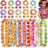 Декоративные цветы тропические гавайские жидкие украшения гирленд пляж развлекательный венок день рождения искусственное цветочное ожерелье летние вечеринки