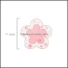 Mats Pads 1Pcs Japan Style Cherry Blossom Heat Insation Table Mat Family Office Antiskid Tea Cup Milk Mug Coffee Drop Delivery Hom Dhx01
