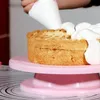 Strumenti di cottura Pasticceria Rotante Anti-skid Rotondo Piatto di plastica per torta Giradischi Attrezzo da cucina Rotante Supporto da tavolo fai da te DecorazioneCottura