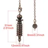 Naszyjniki wisiorek metalowe wahadło wróżbiarne wróżbiarstwo reiki leczenie duchowe amulet śruba kształt pendele biżuteria
