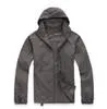 여름 여성 남성 브랜드 레인 재킷 코트 야외 캐주얼 후드 바람 방전 선 스크린 페이스 코트 블랙 흰색 xs-xxxl