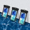 Casos de celular de PVC ao ar livre estofas ​​à prova d'água bolsa móvel mergulhar sacola seca acampamento smartphone de natação smartphone plástico saco transparente