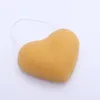 Konjac Facial Cleansing Puff Heart Shaped Facials Clean Sponge Konjac Exfoliating Dirt Baths Sponges Face Care Makeup Tools tt0201