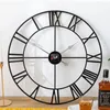 Orologi da parete 50/60 cm Nordic Metallo Numeri Romani Vintage Stile Industriale Grande Orologio Rotondo Soggiorno Ufficio Bar Art Decor