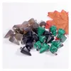 Charms Natural Crystal Opal Rose Quarz Tiger Augensteinkegelformanh￤nger f￼r DIY -Pendelohrringe Halskette Schmuck Dhgarden DHPVF