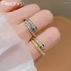 Cluster Rings Silver Color Engagement For Women Trendy Elegant Sparkling Zircon Snake Bride Jewelry Gifts Wholesale