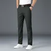 Mens Pants Spring Summer Fashion Business Casual Long Suit Male Elastic Straight Formal Trousers Plus Big Size 3040 230131
