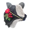 Decorative Flowers Cow Christmas Wreath Xmas Door Window Garlands Cattle Head Pendent Halloween