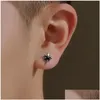 Stud Fashion Jewelry Single Piece Mens Star Earring Vintage S925 Sier Earrings Drop Delivery DHZP4