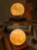 Lampes de table Maglev Moon Light Valentine's Day Gift Planet LED Lampe de nuit Ambiance de chevet avec PlugTable
