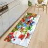 Tapijt Keuken Mat Entrance Doormand Huis Slaapkamer Vloer Zaal Bad Anti-slip Voet Tapijt Woonkamer Decor 3d Kerstmis Aangepast 230131