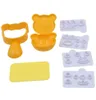 Sushi Tools 3PCSSet Cartoon Rice Balls Mold Bears Pig Tiger Frog Elephants Maker Lunch Kök Tillbehör Bakning 230201