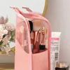 Förvaringslådor Travel Makeup Brush Bag Portable Cosmetic Dust-Profow Organizer Waterproof Stand-Up Pouch Pouch Picks toalettetri