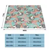 Couvertures Opossum dessin animé Plaid canapé couverture flanelle Textile décor Animal Collage cadeau jeter couverture pour lit canapé literie jette