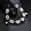 Anklets BOHO2023 Selling Handmade Shell Weaving Ladie Jewelry Crossborder Bracelet Anklet Summer Sunny Beach Ankle Accessories