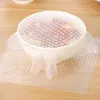 Conservazione della cucina 5 dimensioni Riutilizzabile Confezione per alimenti Copertura Silicone Fresh-Keep Sigillante Coperchi in silicone elasticizzato sottovuoto