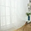 Curtain Curtains Window Sheer Voile White Star Tulle Inches Room Drapes Screening Panels Screen Bedroom Living Girls Transparent