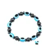 Brins de perles perles d'œil bleu bracelet corde élastique bijoux de corde d'hématite naturelle pierre magnétique pour les hommes drop livraison bracelets otdzi