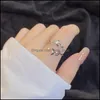 Anillos de banda Níquel Oro rosa Olivo Rama Hojas Midi Joyería Accesorios de moda para mujer Anillo de envoltura de hoja BFF Bague Femme 438C3 Dr Dhfnb