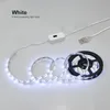 DC 5V Hand Sweep Sensor LED Strips Flexible Tape USB Cable Powered Ribbon Diode Tape LED Lights 1- 5M for Kitchen Cabinet Lamp