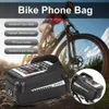 Panniers S Bicycle Phone Case Holder Pekskärm BEAM Vattentät ram Framtopprör Cykelväska MTB Bike Accessories 0201