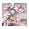 Partydekoration 169 Stück Aron Luftballons Girlande Bogen Roségold Konfetti Hochzeit Geburtstag Ballon Dekor Babyparty Zubehör Drop Delive Dhads