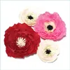 Украшение вечеринки 2022 NT Crepe Paper Flowers 4pcs для свадебных событий декор детская детская окна отображают ремесла ручной работы. Индивидуальные доктор Dhwuz