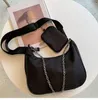 2 pe￧as bolsa de ombro novo padr￣o nylon bolsas vendendo mulheres luxuris designers de moda bolsas de moda cl￡ssica diagonal