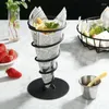 Dijkartikelen Sets Iron Shelf Chips Cup Friet Mandhouder Snackframe Gebakken kip kurkentrekker