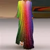 Sukienki swobodne MOVOKAKA 3D Twarz nadrukowana jesienna sukienka Długie rękaw długie sukienki Kobiety Eleganckie dziewczyny Casual Białe sukienki Kobiety 230131